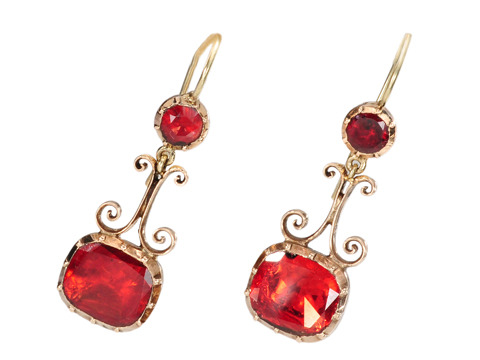 Georgian Halley's comet earings